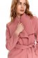 Palton din stofa roz cu croi larg si buzunare - Top Secret 5 - StarShinerS.ro