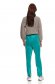 Turquoise trousers velvet with pockets loose fit 3 - StarShinerS.com