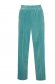 Turquoise trousers velvet with pockets loose fit 6 - StarShinerS.com