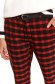 Pantaloni conici rosii in carouri cu accesoriu tip curea - Top Secret 5 - StarShinerS.ro