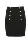 Black skirt pencil short cut 6 - StarShinerS.com