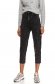 Black trousers denim conical high waisted with pockets 1 - StarShinerS.com