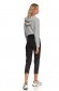 Black trousers denim conical high waisted with pockets 3 - StarShinerS.com