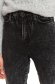 Black trousers denim conical high waisted with pockets 6 - StarShinerS.com