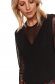 Black women`s blouse tented transparent sleeves from tulle 4 - StarShinerS.com
