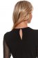 Black women`s blouse tented transparent sleeves from tulle 5 - StarShinerS.com