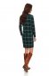 Darkgreen dress knitted pencil short cut 3 - StarShinerS.com