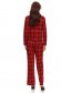 Red jacket straight with pockets elastic cloth 3 - StarShinerS.com