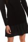 Black dress knitted cloche with turtle neck 5 - StarShinerS.com