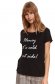 Black t-shirt cotton with rounded cleavage loose fit 1 - StarShinerS.com