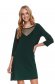Darkgreen dress a-line plumeti 1 - StarShinerS.com