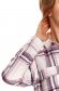 Camasa dama din material moale roz cu buzunare in carouri - Top Secret 6 - StarShinerS.ro