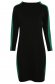 Black dress straight slightly elastic fabric 5 - StarShinerS.com