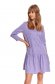 Purple dress loose fit with v-neckline 1 - StarShinerS.com