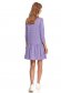 Purple dress loose fit with v-neckline 3 - StarShinerS.com