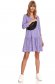 Purple dress loose fit with v-neckline 4 - StarShinerS.com