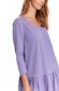 Purple dress loose fit with v-neckline 5 - StarShinerS.com