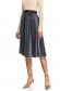Grey skirt velvet pleated cloche with elastic waist 2 - StarShinerS.com