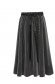 Grey skirt velvet pleated cloche with elastic waist 5 - StarShinerS.com