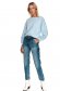 Blue trousers denim conical medium waist with pockets 2 - StarShinerS.com