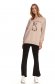 Cream women`s blouse cotton loose fit 2 - StarShinerS.com