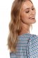 Blue women`s blouse loose fit georgette with chequers 4 - StarShinerS.com