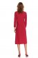Rochie din material elastic roz midi cu croi in a - Top Secret 3 - StarShinerS.ro