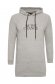 Lightgrey women`s blouse cotton loose fit with undetachable hood 5 - StarShinerS.com