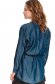 Blue women`s shirt loose fit denim long sleeved 3 - StarShinerS.com