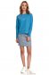 Blue women`s blouse loose fit long sleeved cotton 2 - StarShinerS.com