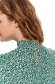 Green dress short cut cloche thin fabric accessorized with belt 6 - StarShinerS.com