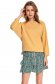 Yellow women`s blouse large sleeves cotton 1 - StarShinerS.com