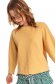 Yellow women`s blouse large sleeves cotton 4 - StarShinerS.com