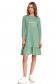 Mint dress loose fit with ruffle details 2 - StarShinerS.com