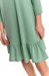 Mint dress loose fit with ruffle details 5 - StarShinerS.com