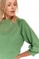 Green women`s blouse cotton loose fit with 3/4 sleeves 4 - StarShinerS.com