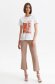 Tricou Top Secret alb casual cu croi larg din bumbac cu imprimeu abstract 2 - StarShinerS.ro