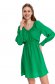 Rochie din material subtire verde scurta in clos cu elastic in talie - Top Secret 1 - StarShinerS.ro