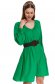 Rochie din material subtire verde scurta in clos cu elastic in talie - Top Secret 5 - StarShinerS.ro