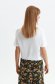 White women`s blouse loose fit thin fabric with print details 3 - StarShinerS.com