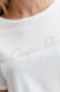 Bluza dama din material subtire alba cu croi larg si print scriptic - Top Secret 4 - StarShinerS.ro