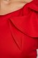 Rochie din stofa elastica rosie in clos cu volanase pe umar - StarShinerS 6 - StarShinerS.ro