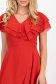 StarShinerS crven haljina cloche veo midi 4 - StarShinerS.hr
