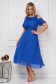 - StarShinerS blue dress midi cloche from veil fabric with glitter details 2 - StarShinerS.com