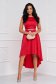 - StarShinerS red dress cloche asymmetrical detachable cord strass from satin 4 - StarShinerS.com