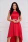 - StarShinerS red dress cloche asymmetrical detachable cord strass from satin 3 - StarShinerS.com