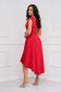- StarShinerS red dress cloche asymmetrical detachable cord strass from satin 2 - StarShinerS.com