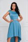 - StarShinerS turquoise dress cloche asymmetrical detachable cord strass from satin 3 - StarShinerS.com