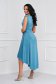 - StarShinerS turquoise dress cloche asymmetrical detachable cord strass from satin 2 - StarShinerS.com