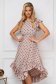 StarShinerS dress midi cloche with ruffle details asymmetrical georgette 3 - StarShinerS.com